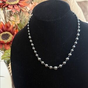 Hematite Black Gemstone Necklace